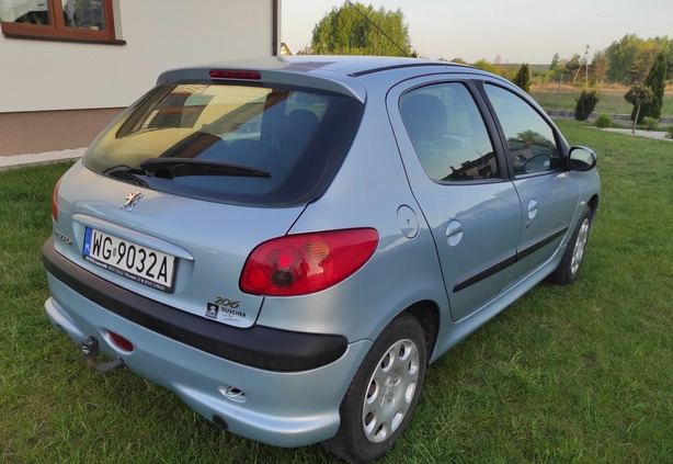 Peugeot 206 cena 12000 przebieg: 121000, rok produkcji 2005 z Biała Rawska małe 154